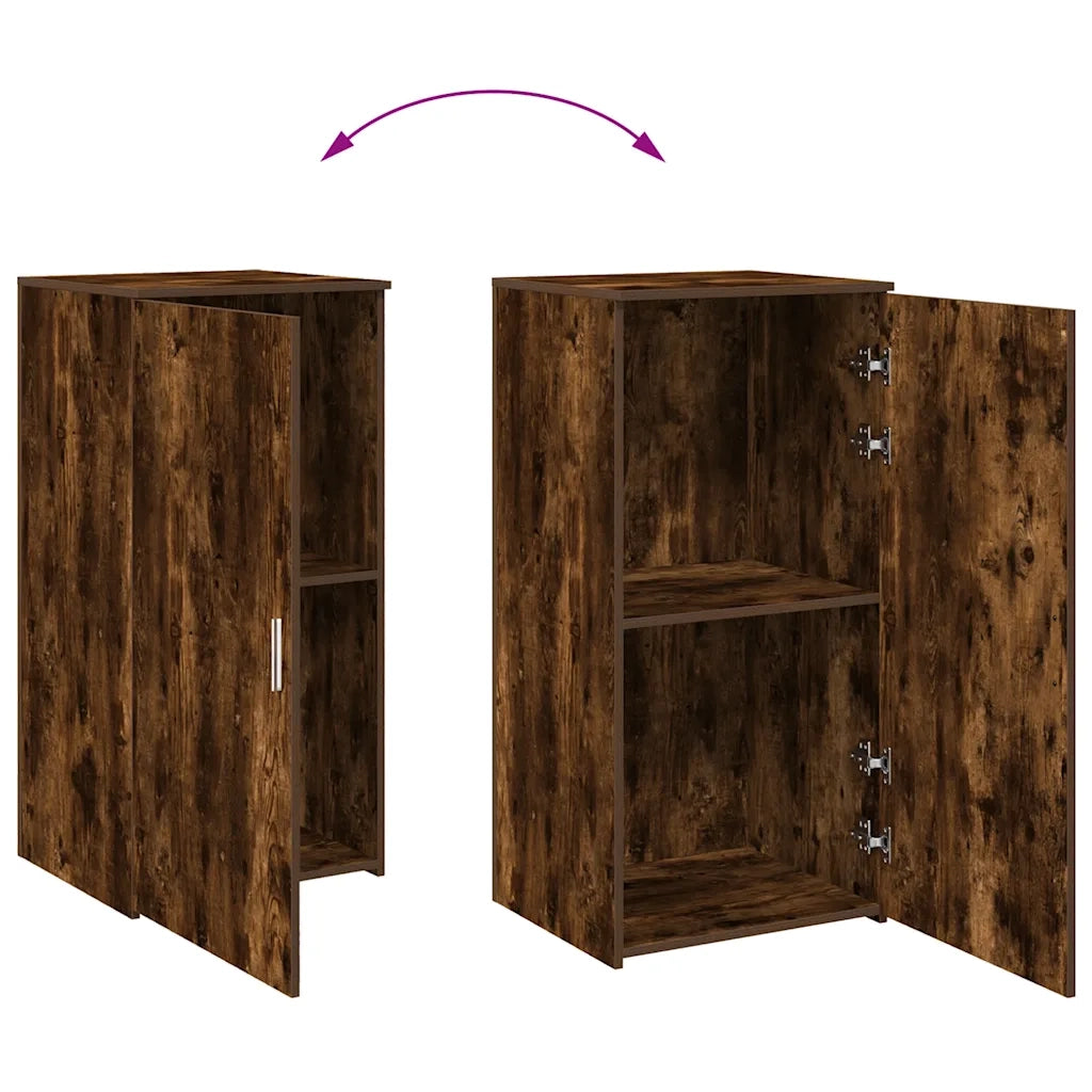 Mobile Portaoggetti Rovere Fumo 50x45x103,5 cm in Truciolato 859046