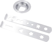 Accessori per Macchina da Carne in Acciaio Inossidabile - Set di Forme per Biscotti 8 - Accessorio da Cucina - Macchina da Carne Manuale - Ricette Creative - Inclusa Connessione - Forme per Biscotti