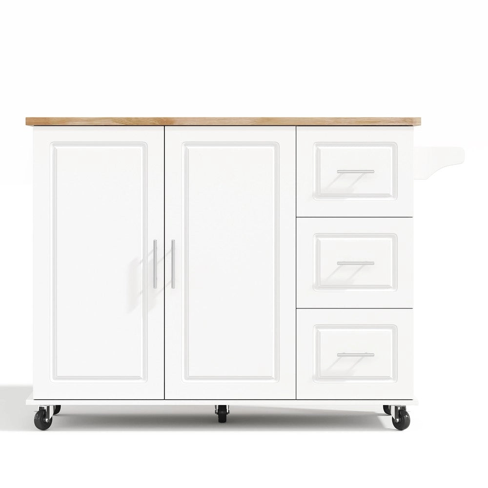 Tavolo da Cucina Pieghevole con Cassetti e Ripiano ¨C Xylo ¨C Rovere, 137x43x92 cm
