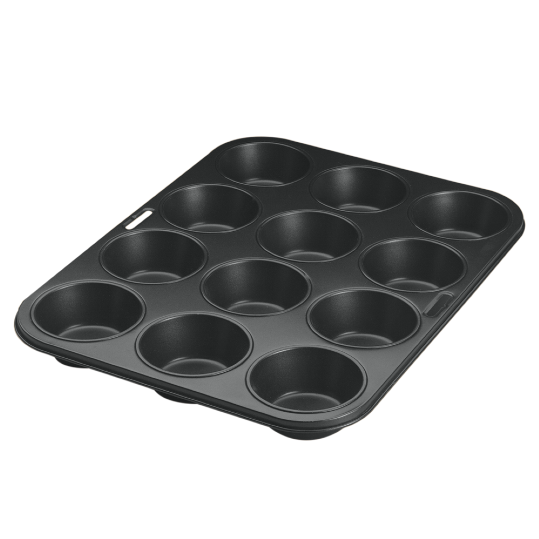 Stampo 12 Muffins Diametro 7,5 Cm Antiaderente - Metaltex