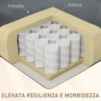 Poltrona Relax Massaggiante con Telecomando e 8 Programmi, Reclinazione e Poggiapiedi, 68x88x98cm, Grigio