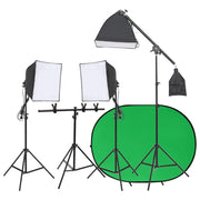 Kit per Studio Fotografico con Set di Luci e Fondale