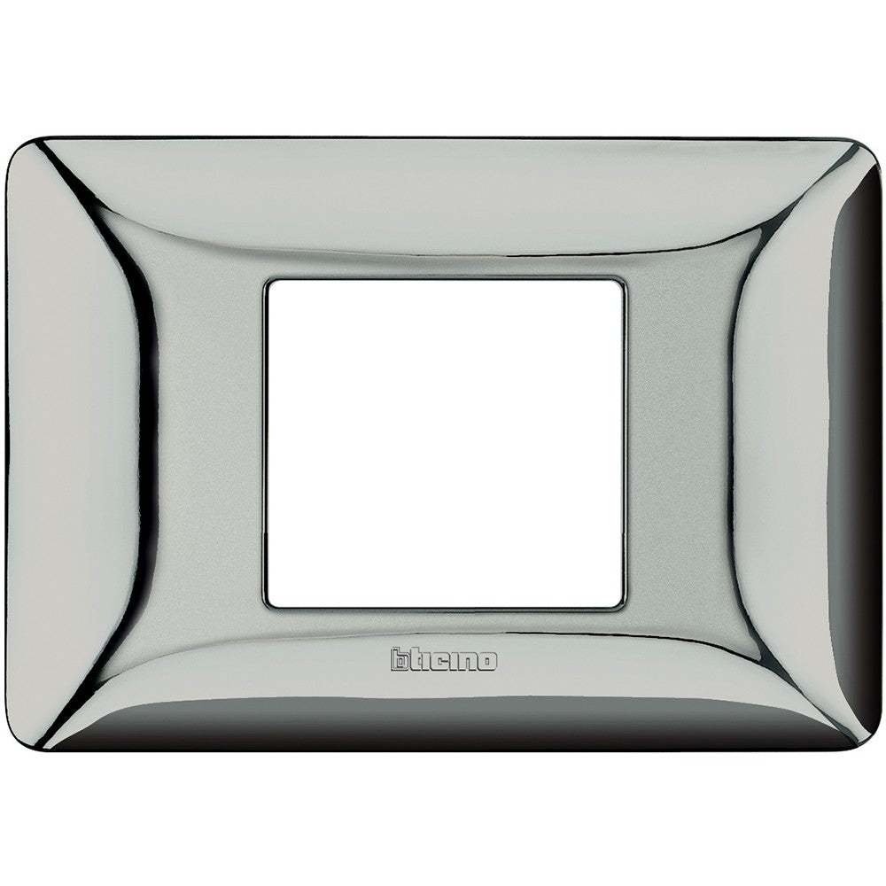 Placca Bticino Matix 2 moduli centrati cromo lucido AM4819GCR