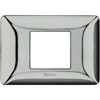 Placca Bticino Matix 2 moduli centrati cromo lucido AM4819GCR
