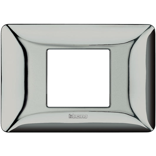 Placca Bticino Matix 2 moduli centrati cromo lucido AM4819GCR