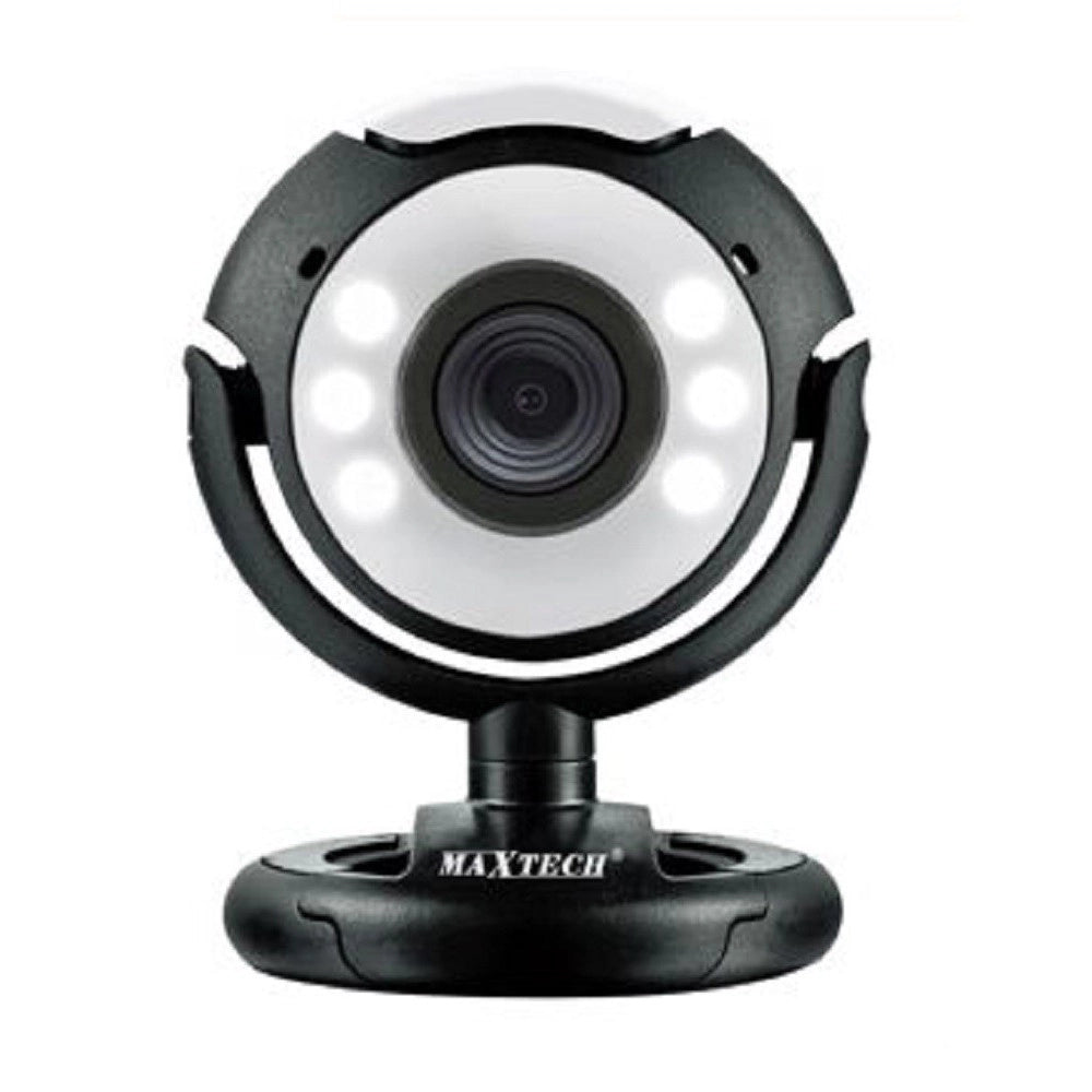 Trade Shop - Webcam Web-01 Ideale Per Videoconferenze Microfono 1.3 Mpx 6 Led Per Notebook Pc -