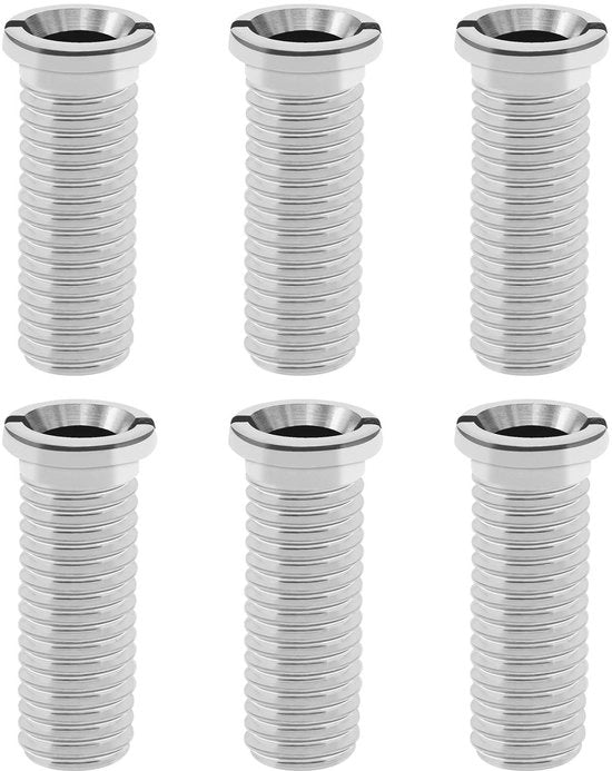 Set di rubinetti per rubinetto a muro - 6 pezzi - duraturo e in acciaio inossidabile - lunghezza 35mm - adatto per lavandino - filo M12