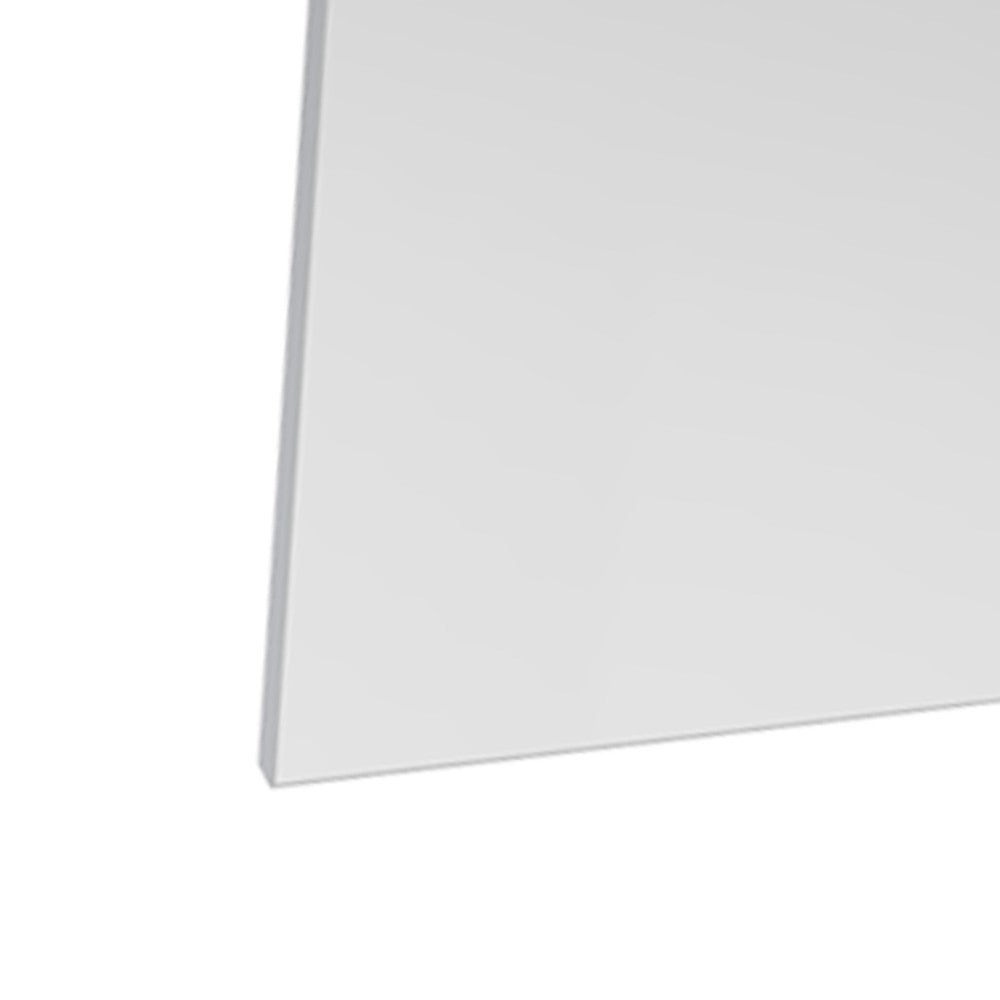 Specchio fisso da 60X65 cm cromo satinato