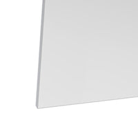 Specchio fisso da 60X65 cm cromo satinato