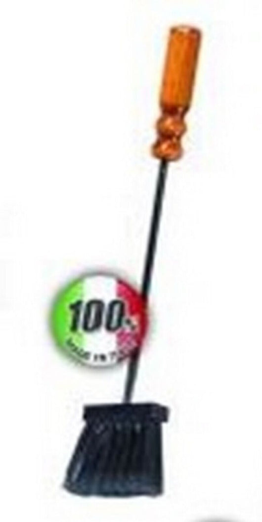 Spazzolino Gruppo Camino Con Manici Legno Cm 5 - Artigianferro