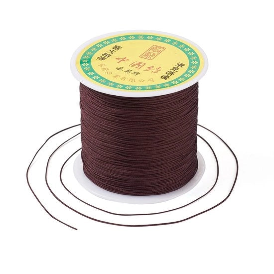 Corda in nylon 0,5mm - filo intrecciato - corda per collane - corda macramé - per creare gioielli - 150 yard/rotolo - corda per collane