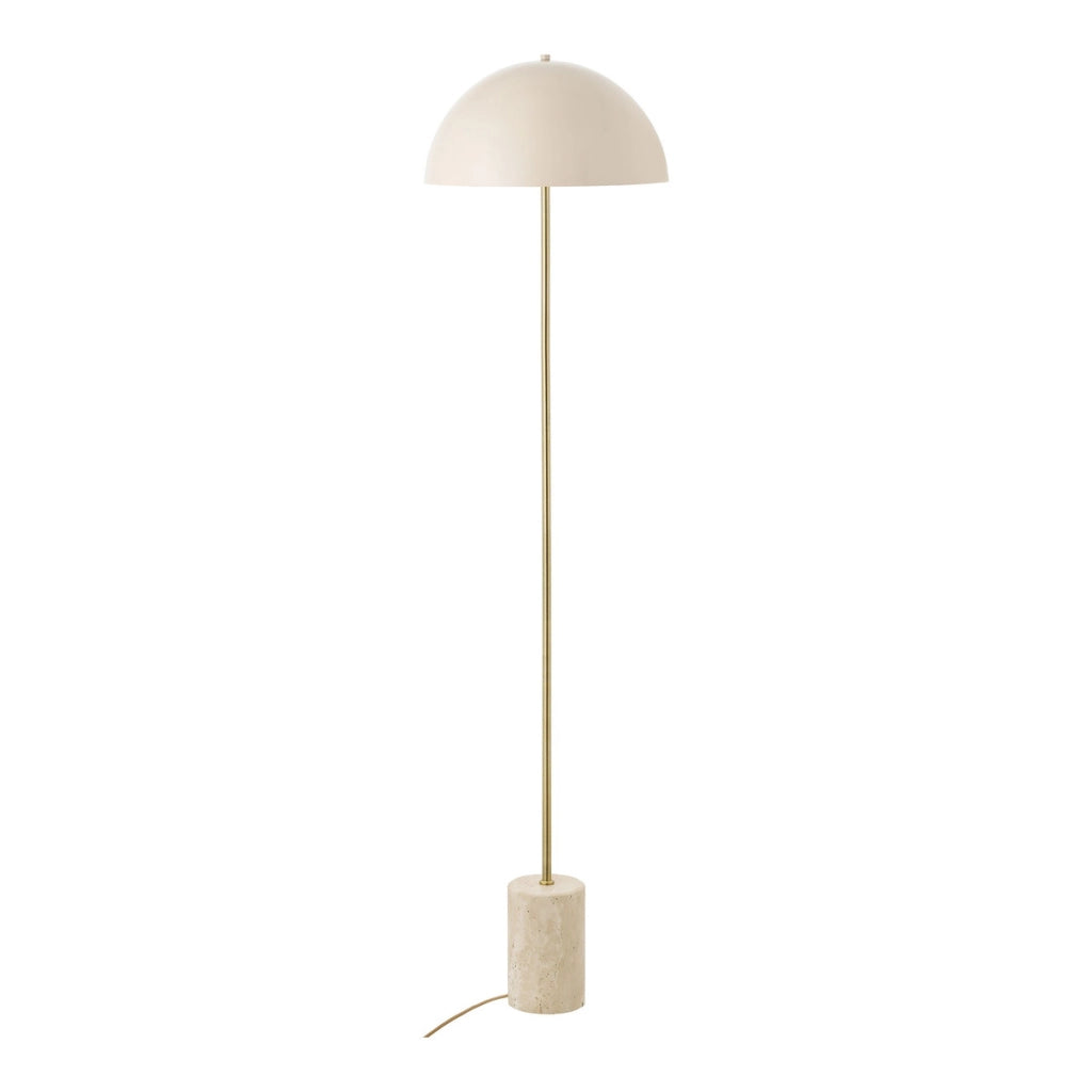 Lampada da Terra Sheffield, Beige, Metallo, 40x40x155 cm
