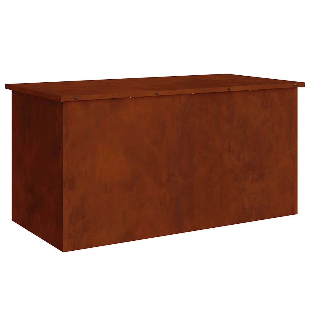 vidaXL Scatola di Stoccaggio Esterno Marrone 100 x 50.5 x 50 cm