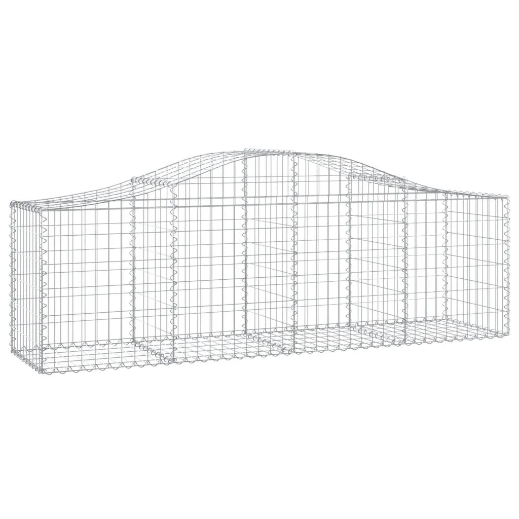 Cesti Gabbioni ad Arco 13 pz 200x50x60/80 cm Ferro Zincatocod mxl 123912