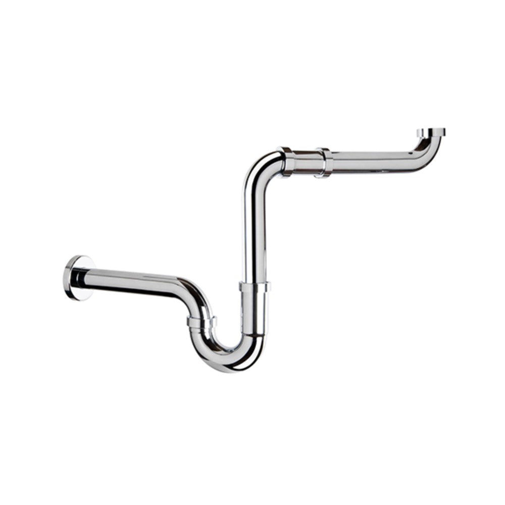 Sifone salvaspazio cromato 1”1/4 x Ø32