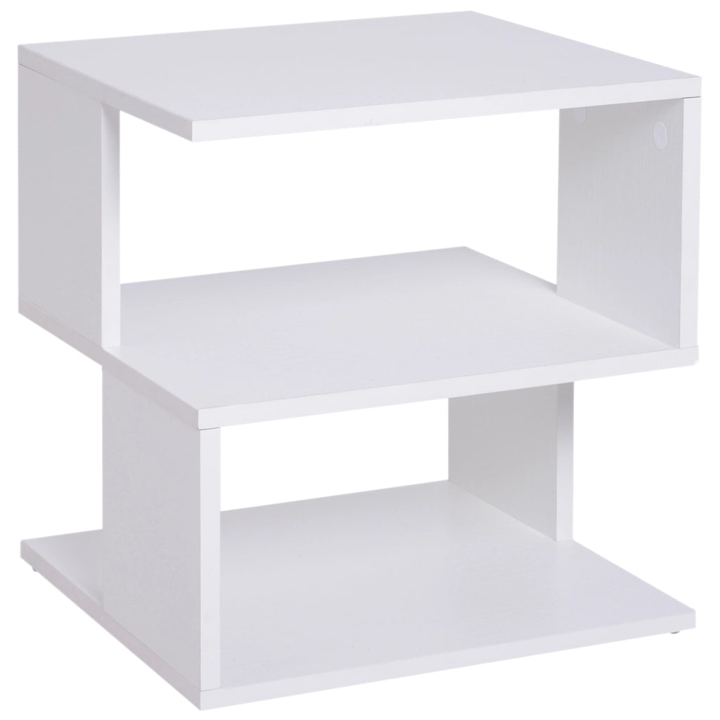 Tavolino da Caff¨¨ ¨C Zephmum ¨C Legno Bianco 40x40x43cm