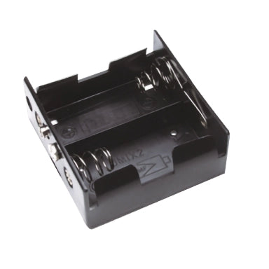 Portapile per 2 Batterie torcia (D) presa polarizzata