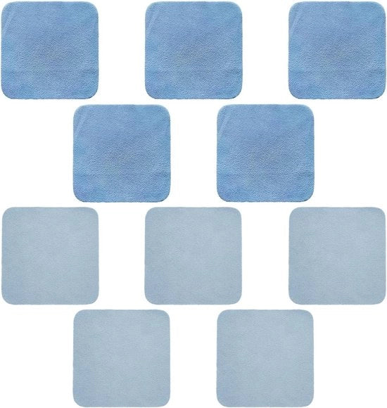 Set di microfibre per occhiali suède - 10 pezzi - strumento per pulire lenti - asciugamano per tastiera .