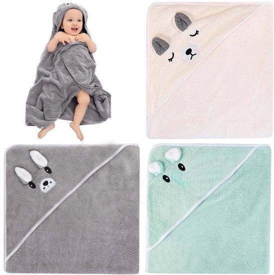 Set di asciugamani per bambino 105x105 cm - Asciugamani per bambino - Set - Leggero - Asciugamani per mani - Unisex - Attrezzatura originale - Asciugamani per bagno