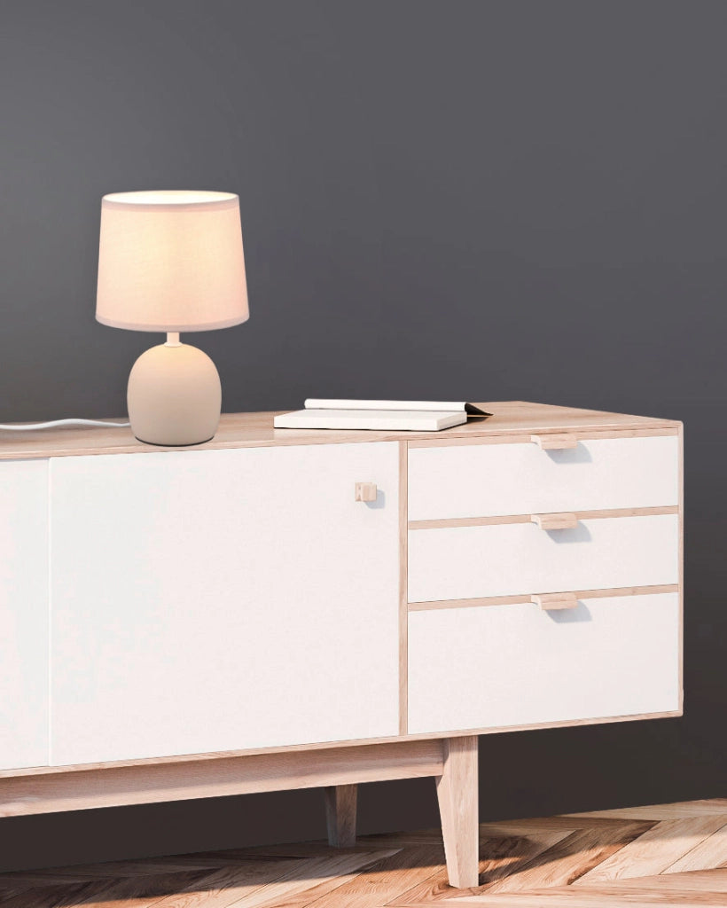Lampada tavolo da Interno   in Ceramica Beige