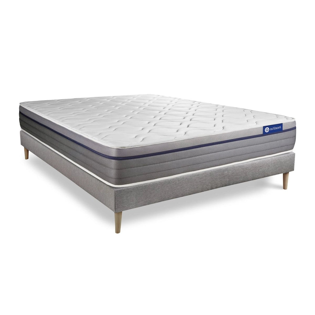Kit rete e materasso Actilatex zen 120x220cm - Spessore : 26cm - Lattice e memory foam - Bilanciato -