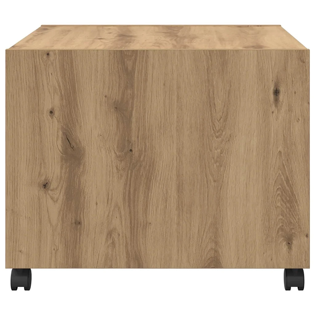 Tavolino da salotto Rovere artigianale 55 x 55 x 45cm