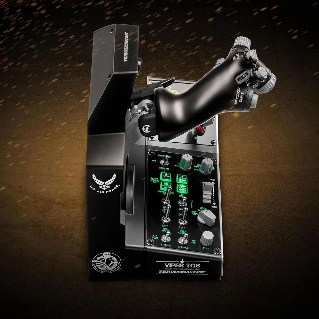 Viper TQS Mission Pack per PC, Sistema Quadrante Manetta in Metallo, Manetta e Pannello di Controllo Inclusi, Precisione Effetto Hall