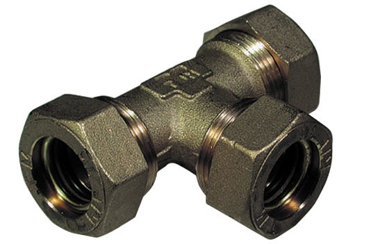 RACCORDO A TEE CON 3 DADI  O-RING TIEMME- 10- TIEMM- pezzi 1