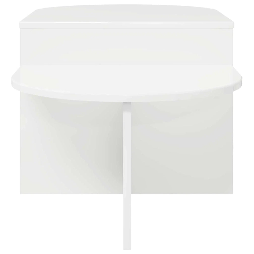 Tavolino da salotto Bianco Lucido 100 x 50 x 40 cm 8001050