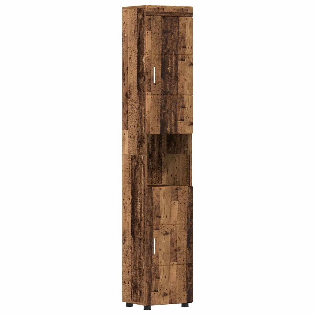 Set di Armadi da Bagno TULUM Legno vecchio 37 x 31,5 x 203 cm