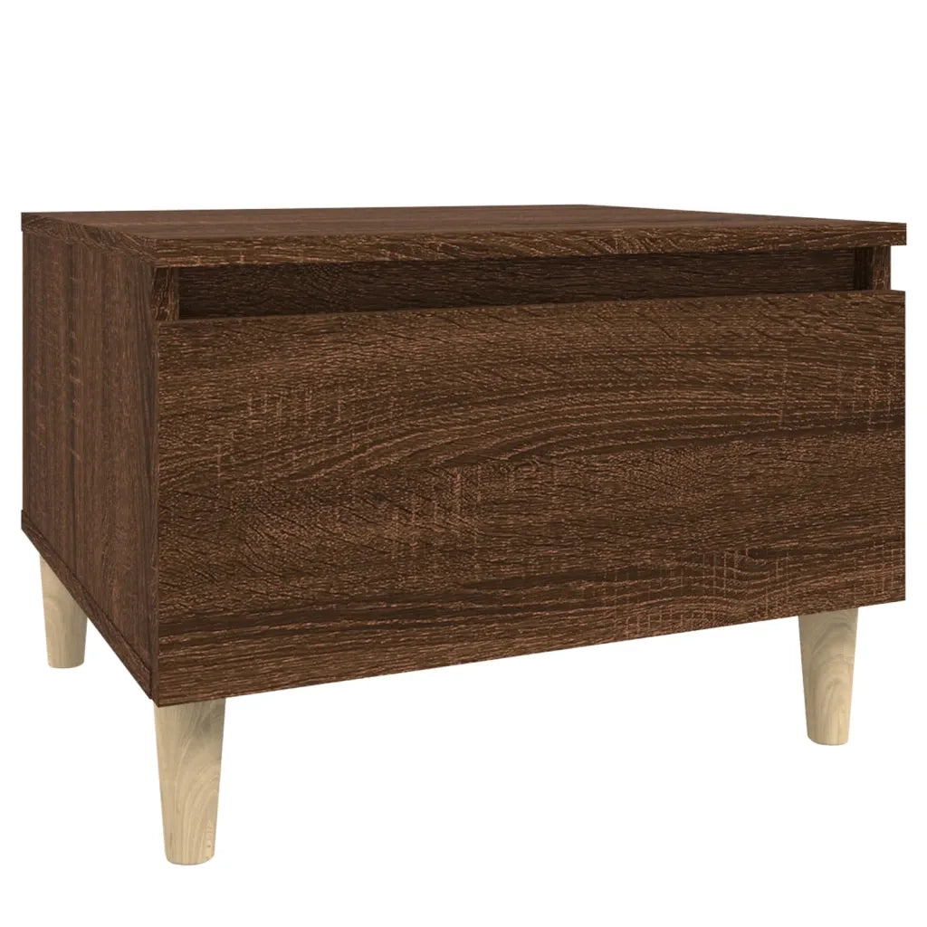 Tavolino da Salotto-Tavolino da soggiorno-Tavolo Rovere Marrone 50x46x35cm Legno Multistrato 626369