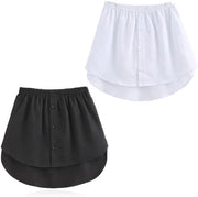 Falsa cravatta a 2 pezzi - Bianco e nero - Accessori per cravatta in stile moderno - Peso 200 gram