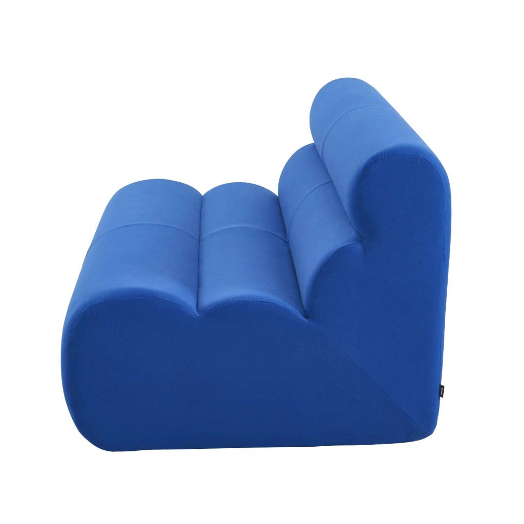 Poltrona in tessuto, 2 posti, blu elettrico