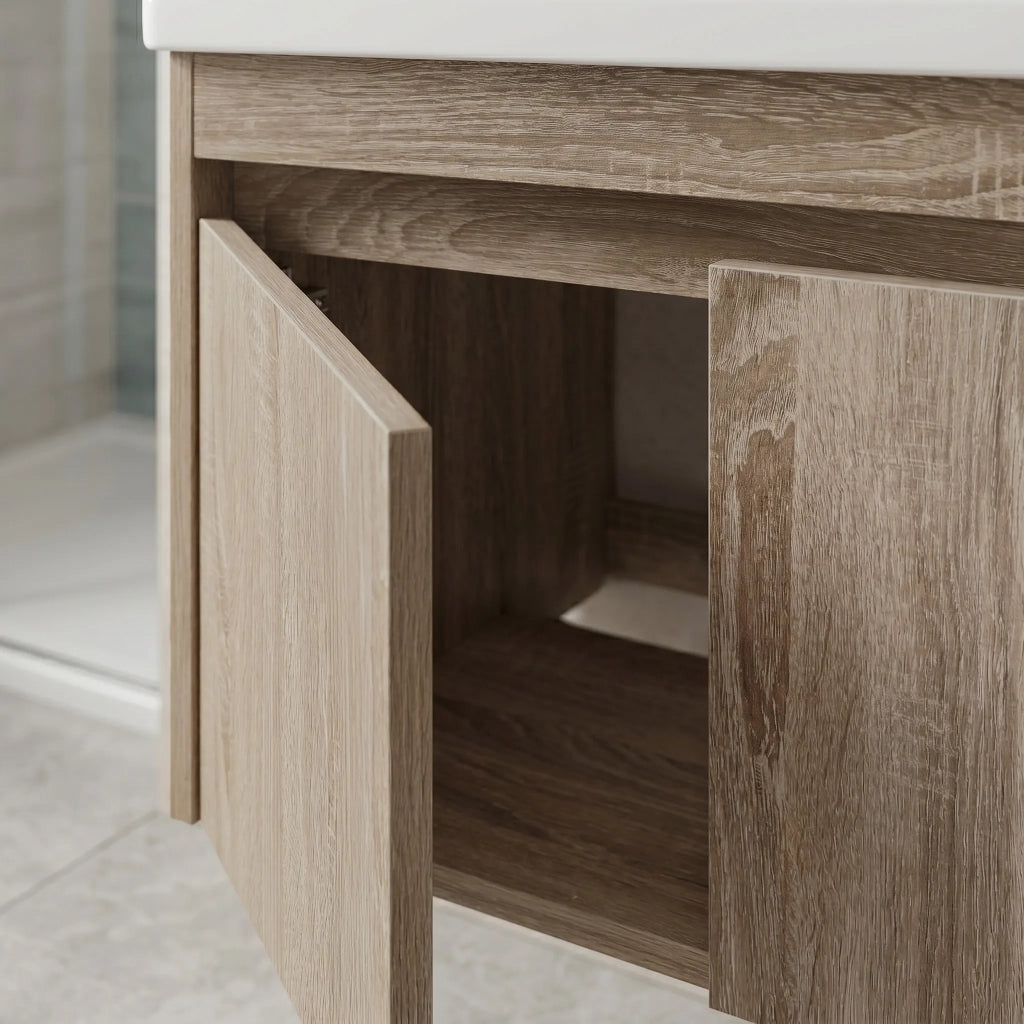 Set Di Mobili Da Bagno Con Lavabo Luno Db68-60 60cm
