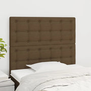 Testiera Marrone Scuro 100x5x118/128 cm Tessuto 3116759