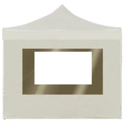 Gazebo Professionale Pieghevole Alluminio con Pareti 2x2m Crema 48930