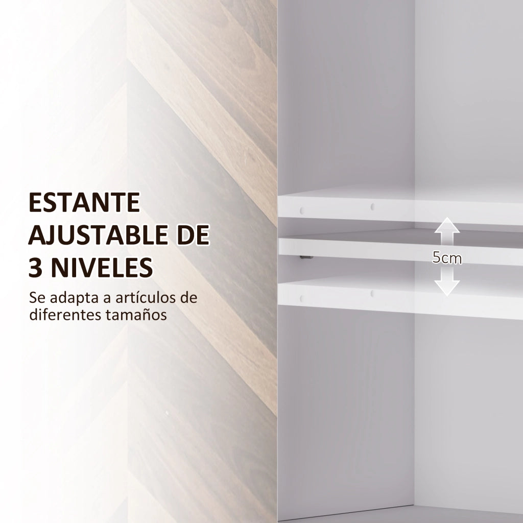 Armadietto Pensile per Bagno con 2 Ante e Ripiano Regolabile ¨C zephmum ¨C 59x20x60 cm Multicolore