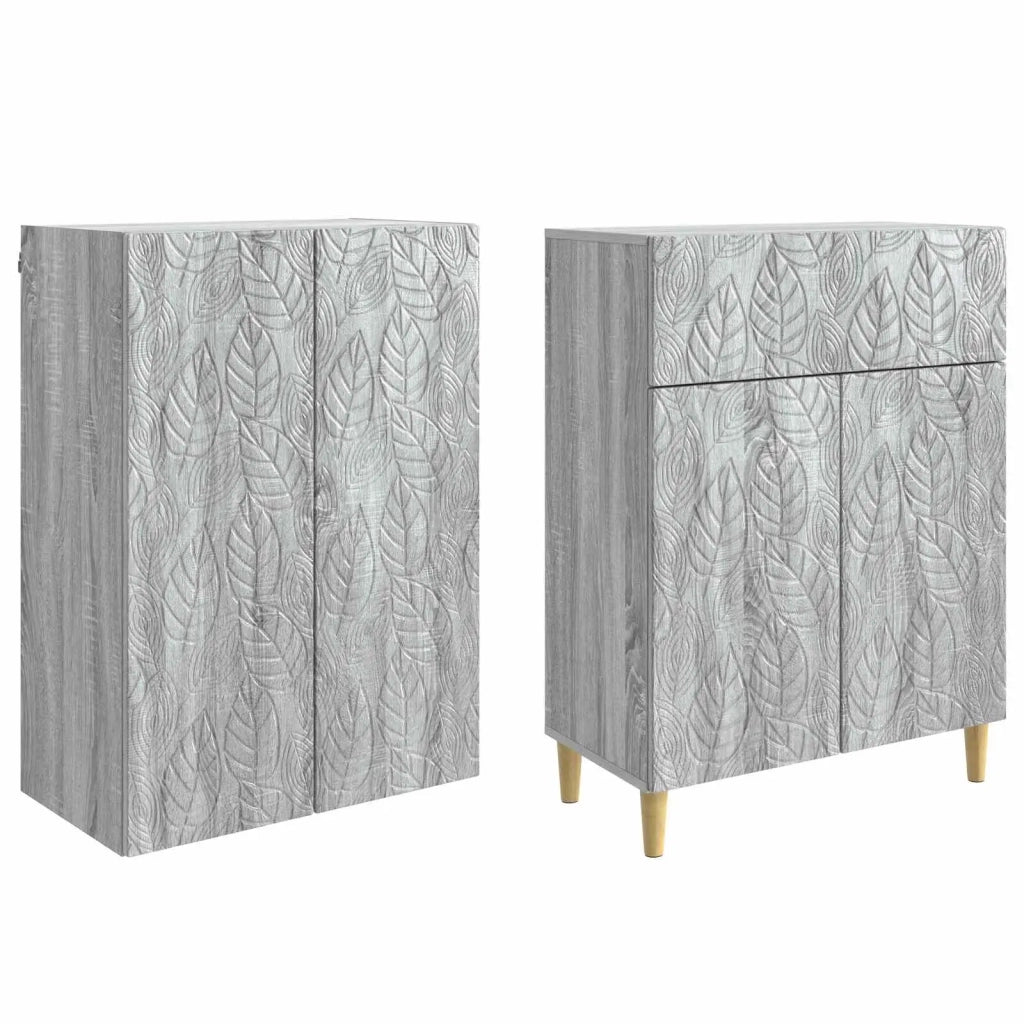 Set di armadi 2 pz Sonoma grigio Legno ingegnerizzato 3416751