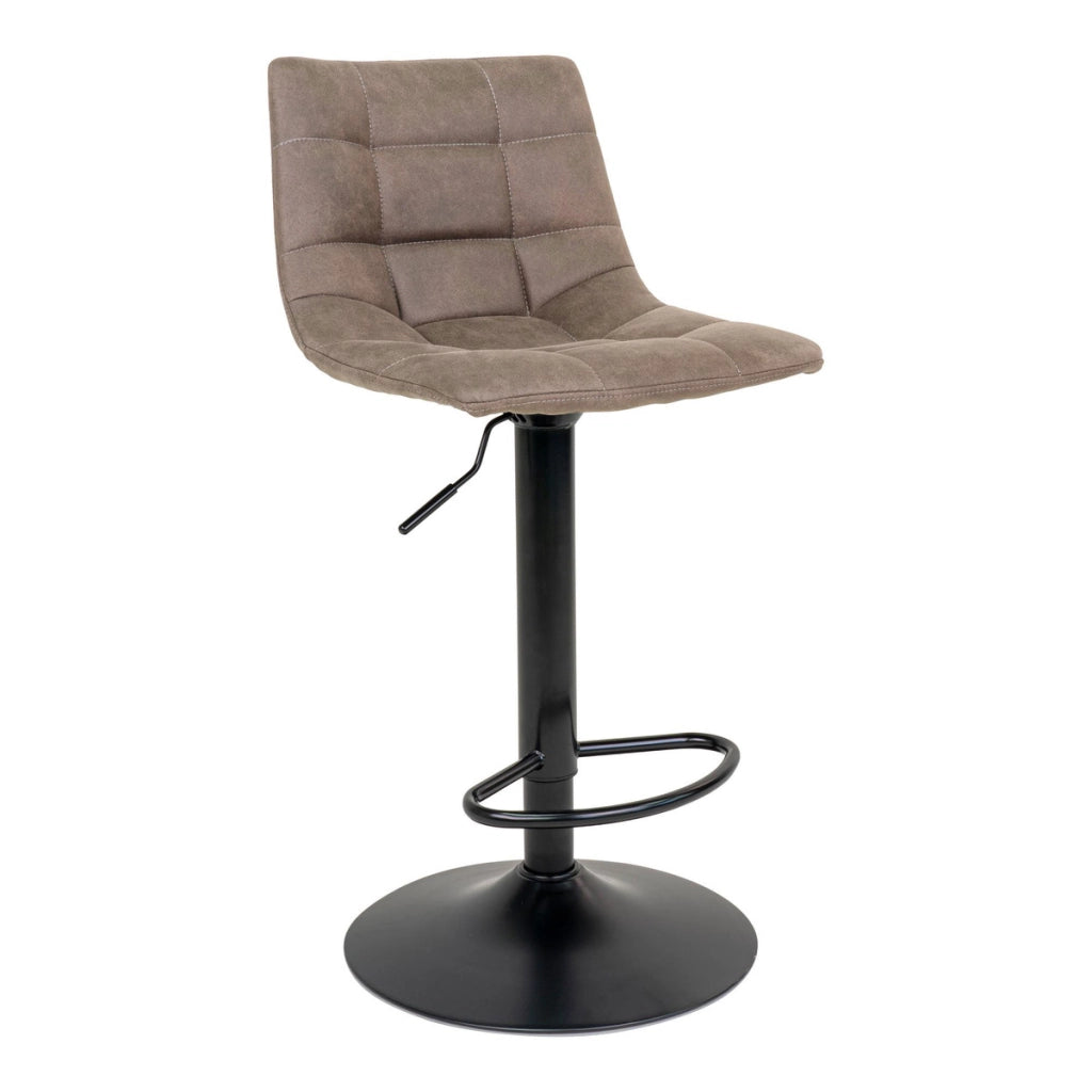 Set di 2 Sgabelli Alti Middelfart, Marrone, Microfibra, 43x43x108 cm