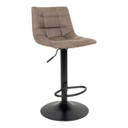 Set di 2 Sgabelli Alti Middelfart, Marrone, Microfibra, 43x43x108 cm