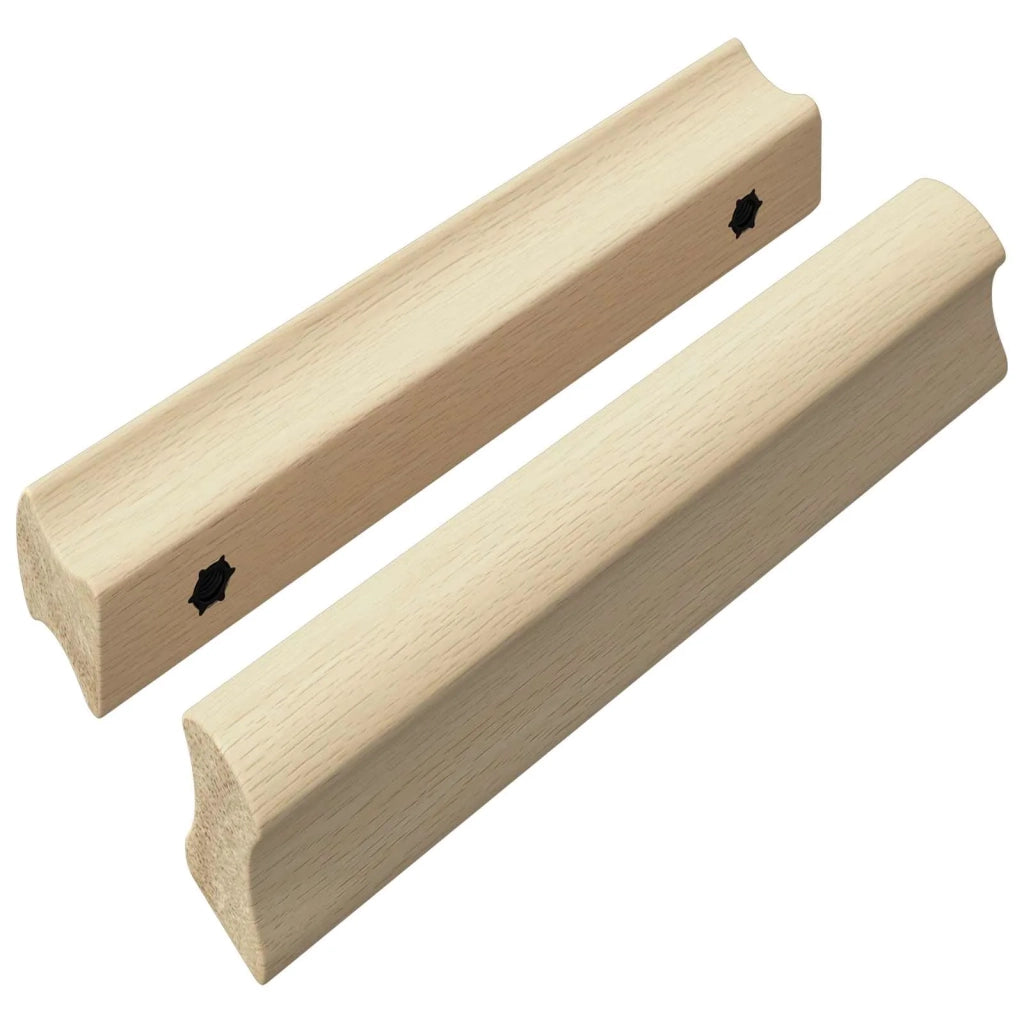 Maniglia Dritta 2 pcs Colore Legno Naturale 130 x 25 x 30 mm 864698