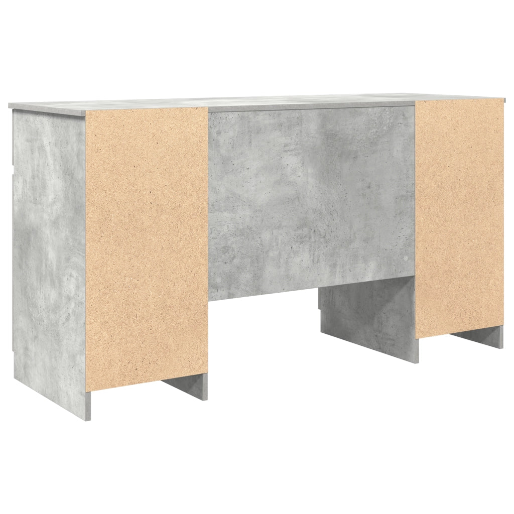 Scrivania  Grigio Cemento 140x49x76 cm Legno ingegnerizzato