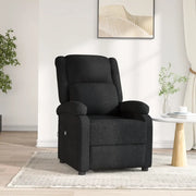 Poltrona Elettrica Reclinabile Nera in Tessuto 3098355