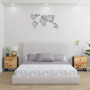 Comodini 2pz-Set di 2 Tavolino da notte 40x33x46 cm in Legno Massello di Mango 281557