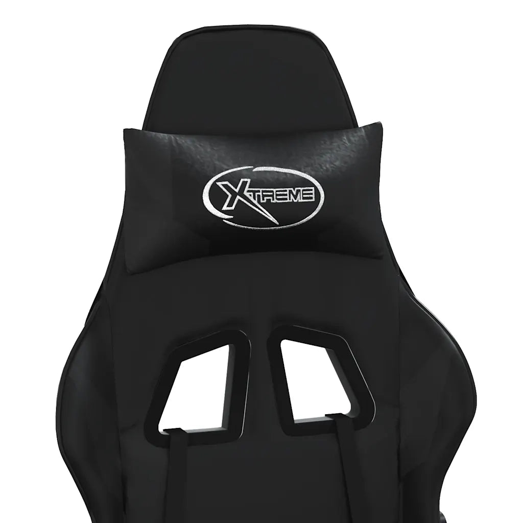 Sedia da Gaming Nera in Similpelle