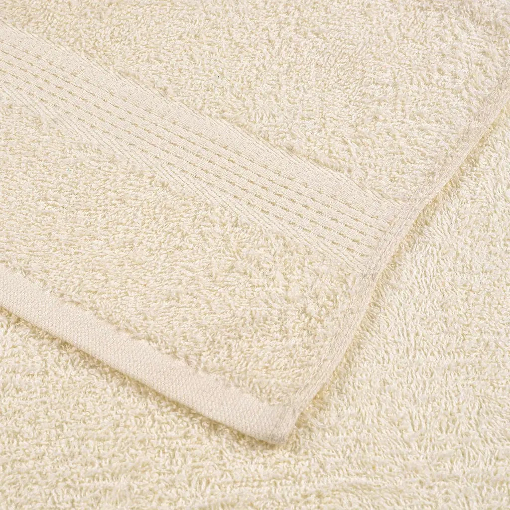 vidaXL Set Asciugamani 6 pz Crema 360 gsm 100% Cotone