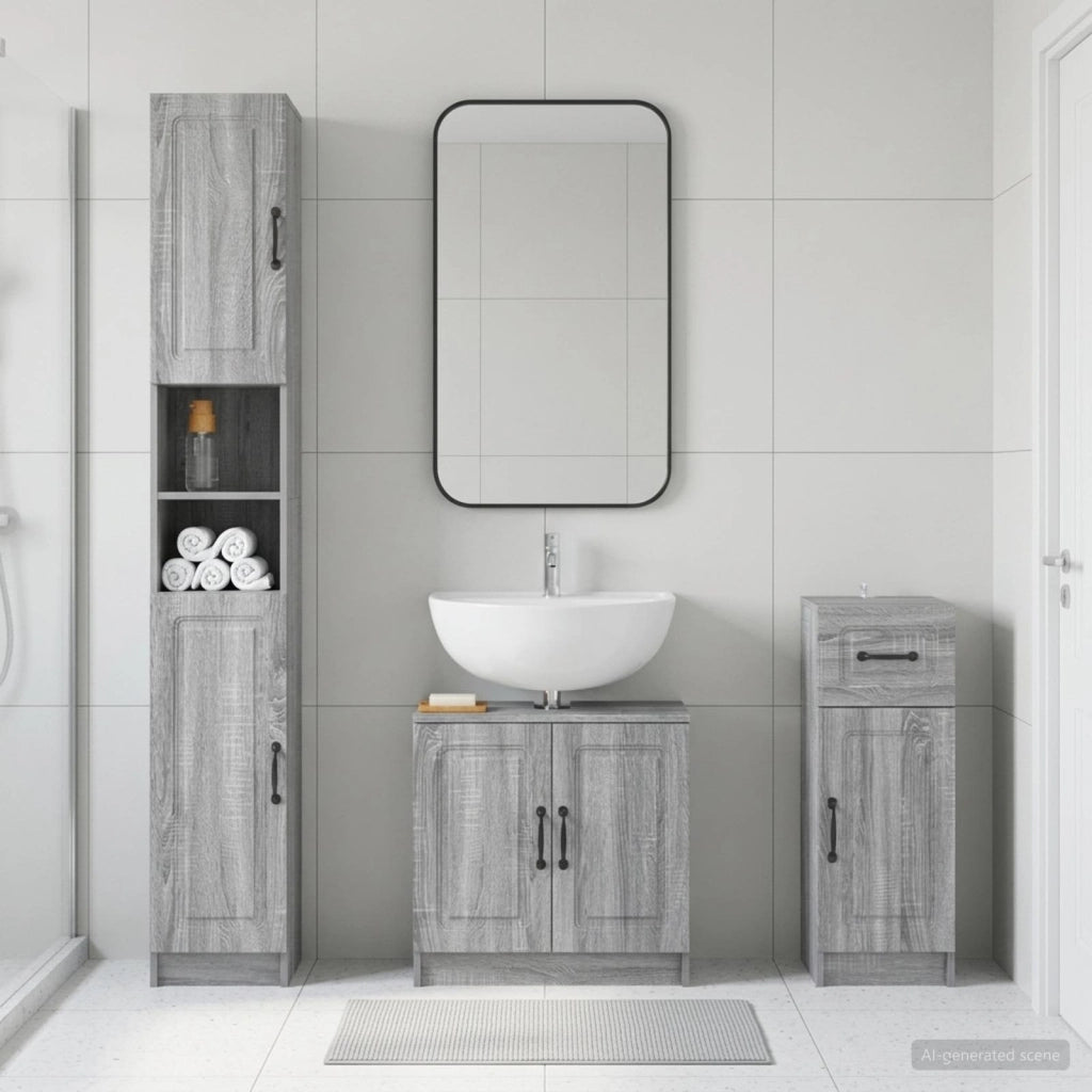 Set di armadietti da bagno in 3 pezzi UTRECHT 3417897