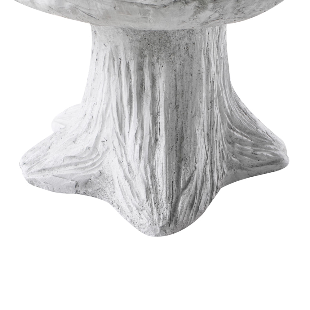 Fontana per uccelli MGO per giardino Accento decorativo all'aperto grigio