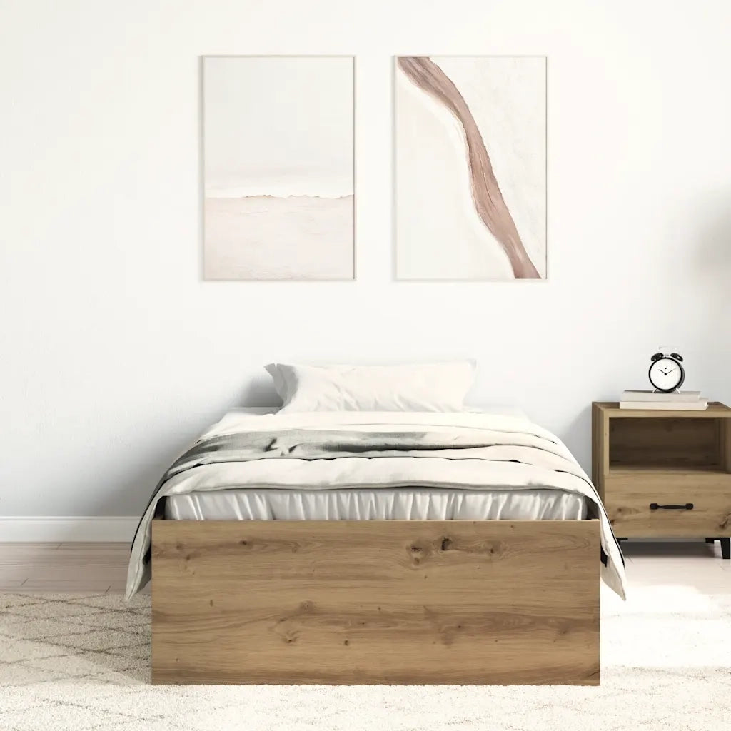 Giroletto senza Materasso Rovere Artigianale 75x190 cm 3329310