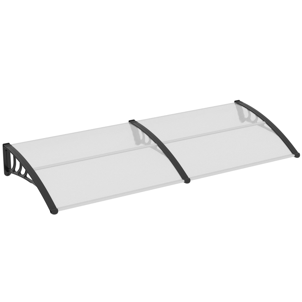 PENSILINA per porta 75x195x23 cm in policarbonato e alluminio trasparente